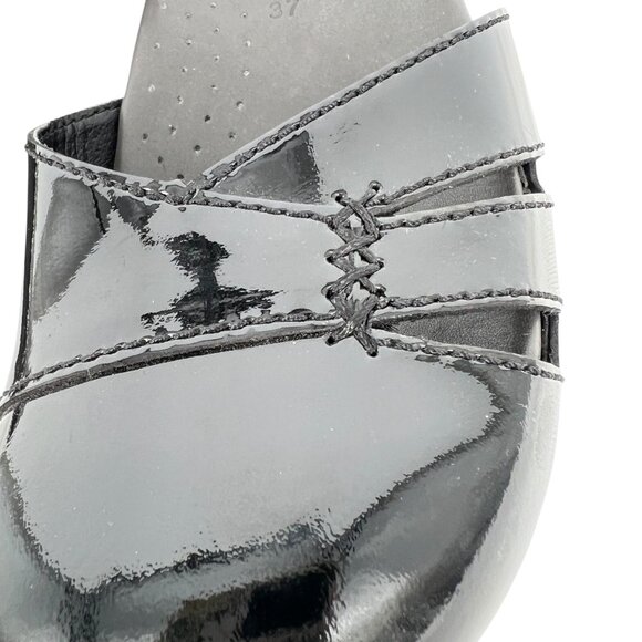 Dansko Maeve Patent Leather Closed Toe Black Sandals Womens Size 37 US 7 - Picture 8 of 13